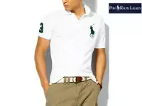 polo t-shirt style trois caracteres nouveaux,polo tee shirt sleeve short hommes femmes blanc vert